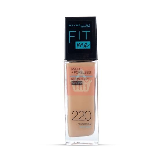 Maybelline Fit Me Matte Liquid Foundation SPF22 - Natural Beige 220 - 30ml - Kbazar Korean Cosmetics Store