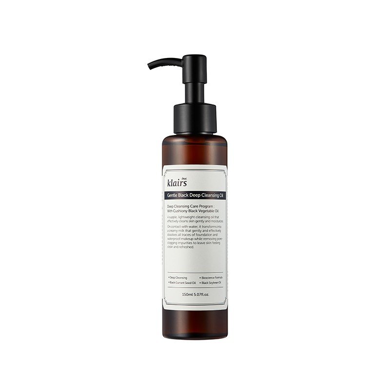 Dear Klairs Gentle Black Deep Cleansing Oil 150ml - Kbazar Korean Cosmetics Store