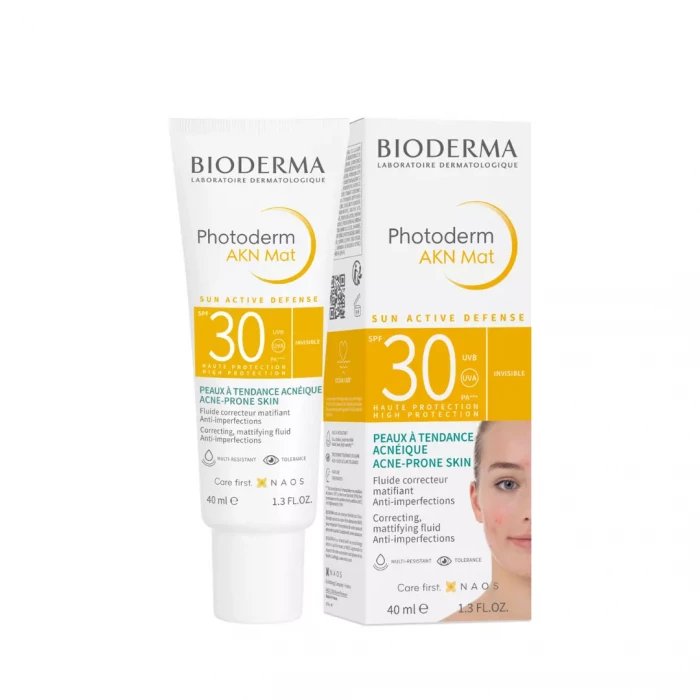 Bioderma Photoderm AKN Mat SPF 30 UVB (UVA) 40ml - Kbazar Korean Cosmetics Store