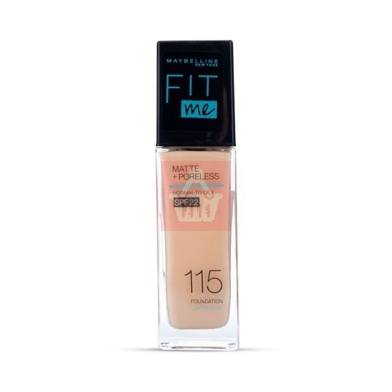 Maybelline Fit Me Matte Liquid Foundation SPF22 - Ivory 115 - 30ml - Kbazar Korean Cosmetics Store