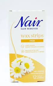 Nair Facial Wax Strips, Pack of 12 - Kbazar - Korean Cosmetics Store