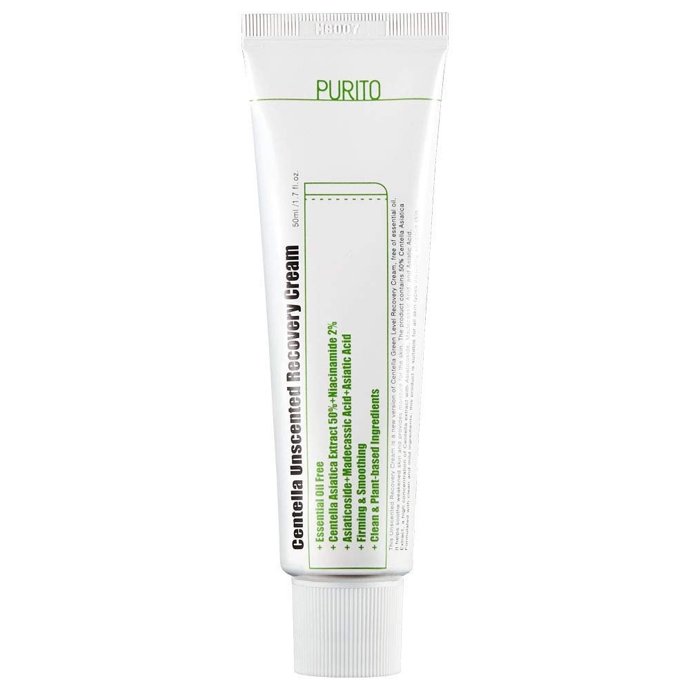 PURITO Centella Unscented Recovery Cream 50ml - Kbazar Korean Cosmetics Store