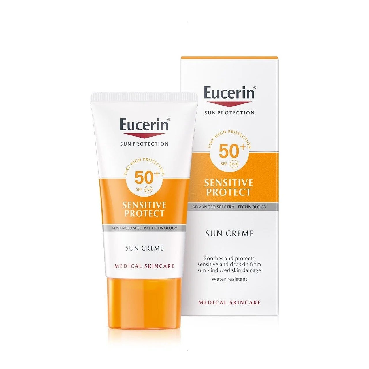 Eucerin Sensitive Protect Sun Cream SPF50+ 50ml - Kbazar Korean Cosmetics Store