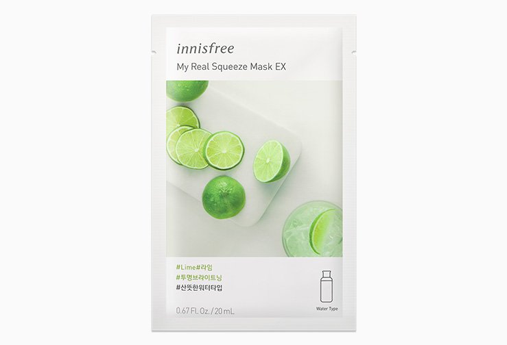 Innisfree My Real Squeeze Mask - Lime 20ml - Kbazar Korean Cosmetics Store