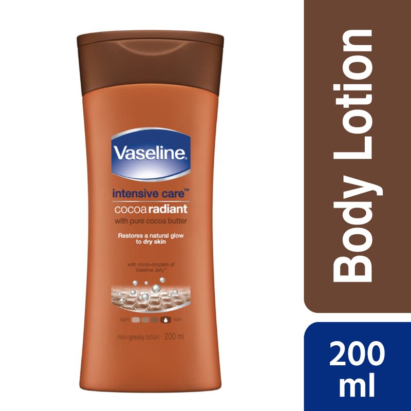 Vaseline Body Lotion Intensive Care Cocoa Radiant - Kbazar Korean Cosmetics Store
