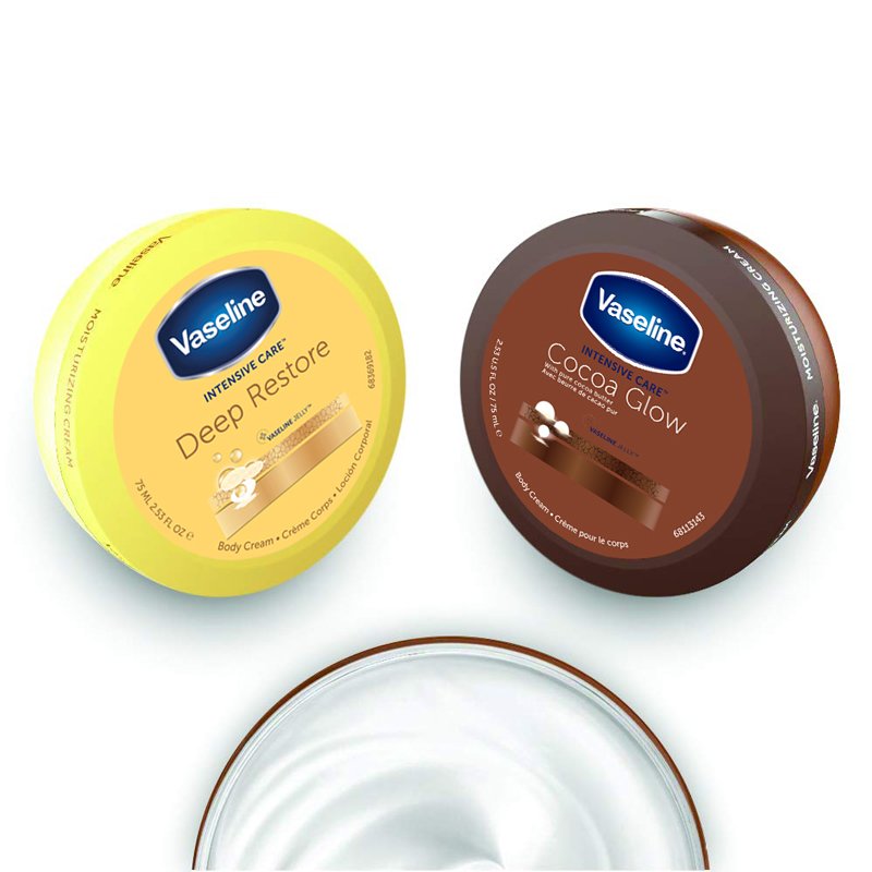Vaseline Intensive Care Cocoa Glow Body Cream - Kbazar Korean Cosmetics Store