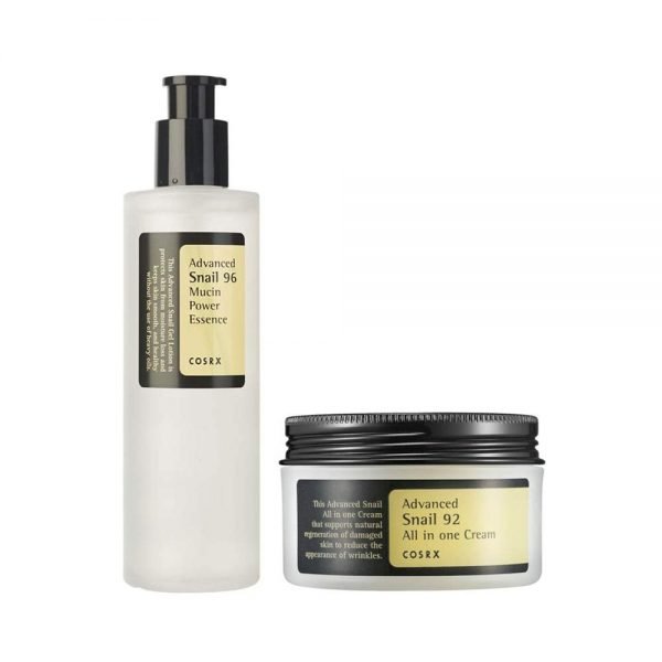 Cosrx Advance 96 Snail Essence & 92 Snail Cream Combo 2 pcs - Kbazar Korean Cosmetics Store