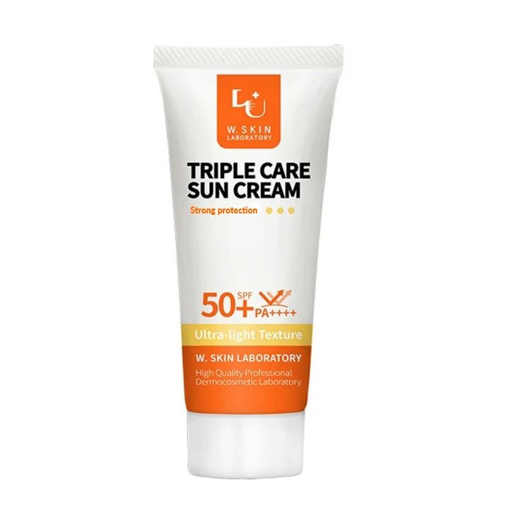 W.SKIN LAB Triple Care Sun Cream SPF50+ PA++++ 60ml - Kbazar Korean Cosmetics Store