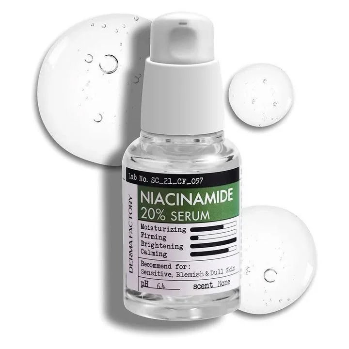 DERMA FACTORY Niacinamide 20% Serum 30ml - Kbazar - Korean Cosmetics Store