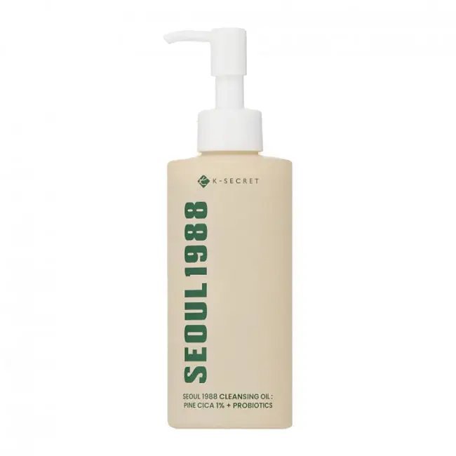 KSECRET SEOUL 1988 Cleansing Oil : Pine Cica 1% + Probiotics 200 ml - Kbazar - Korean Cosmetics Store