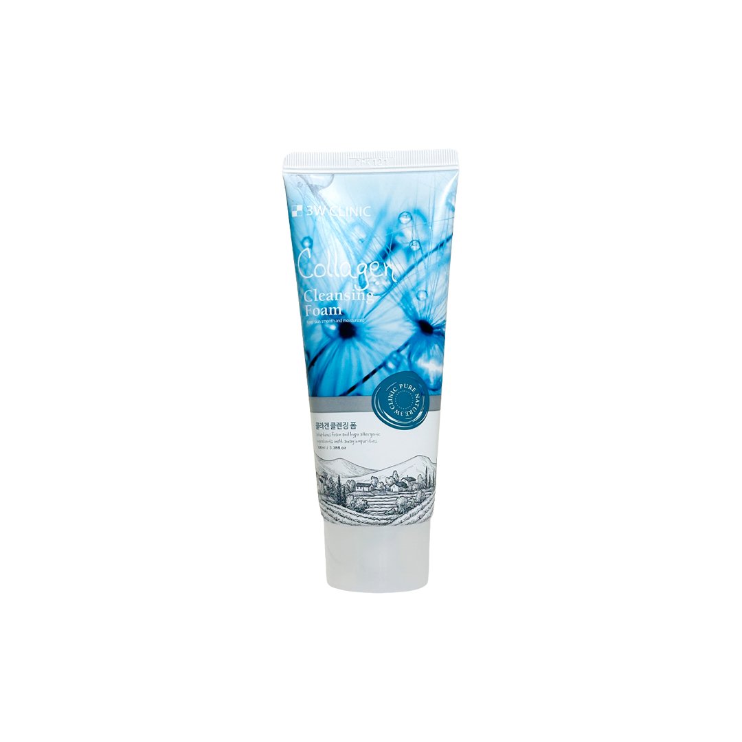 3W Clinic Collagen Cleansing Foam 100 ml - Kbazar - Korean Cosmetics Store