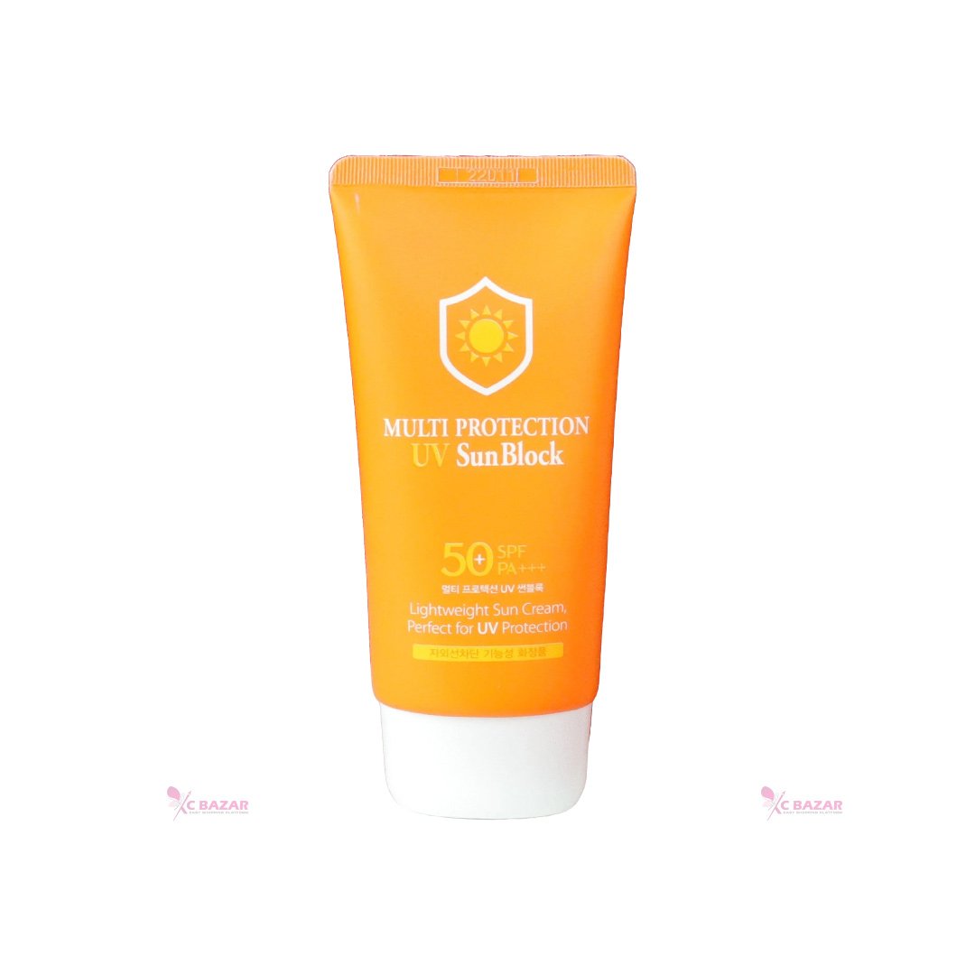 3W Clinic Multi Protection UV Sun Block 70 ml - Kbazar - Korean Cosmetics Store