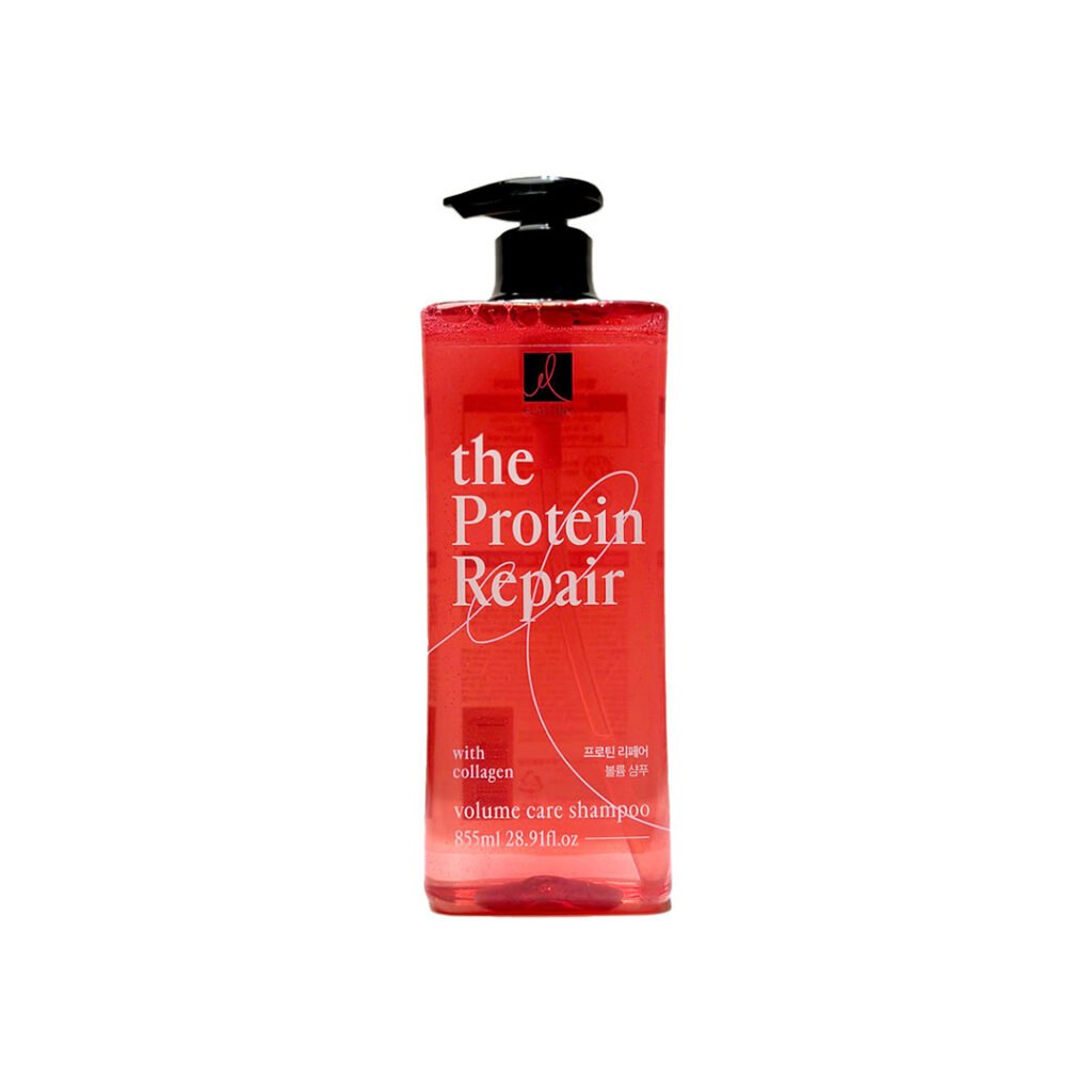 Elastine The Protein Repair With Collagen Volume Care Shampoo 855 ml - Kbazar Korean Cosmetics Store