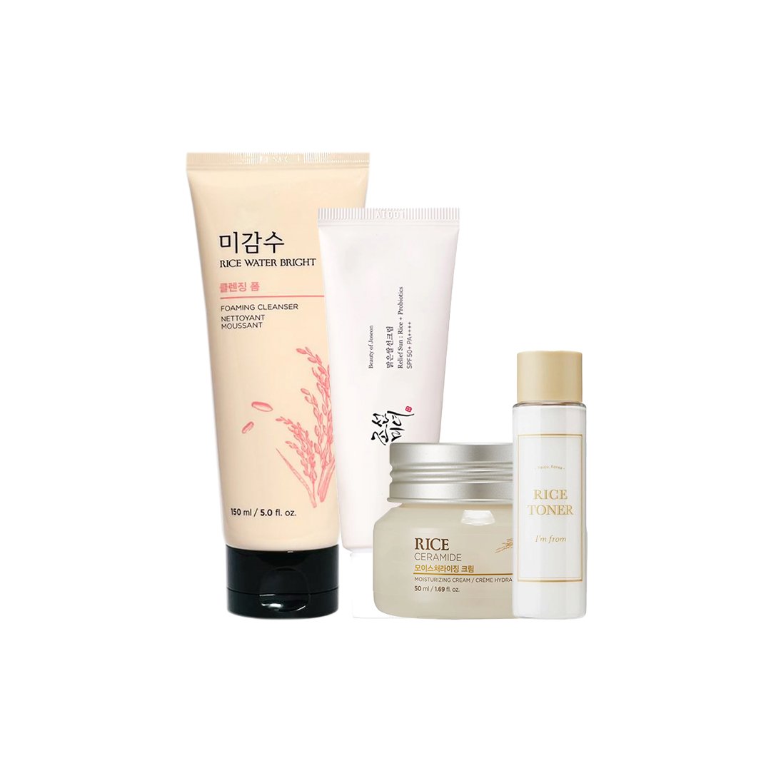 Glass Skin Brightening Rice Combo - Kbazar Korean Cosmetics Store