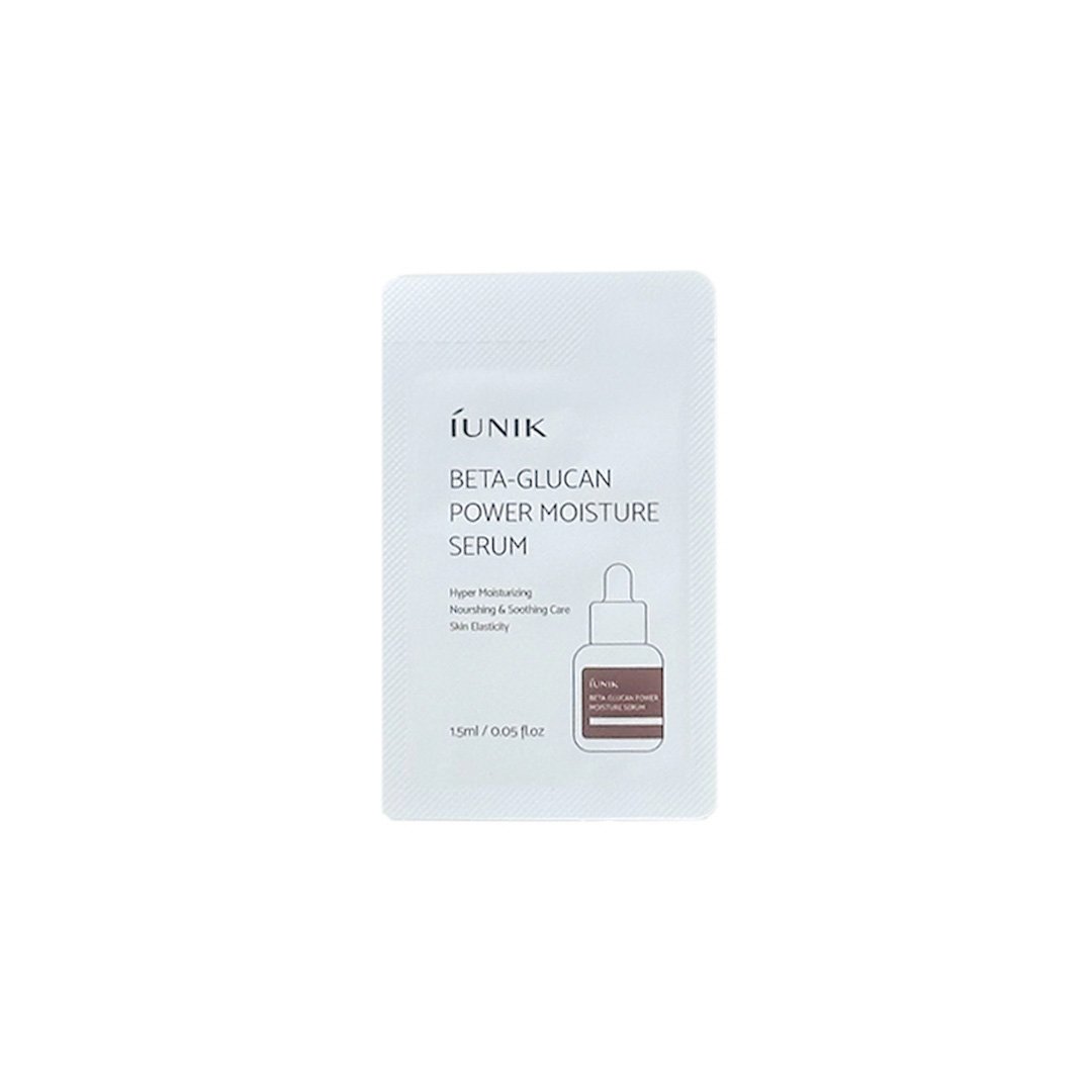 Iunik Beta-Glucan Power Moisture Serum 1.5 ml - Kbazar Korean Cosmetics Store