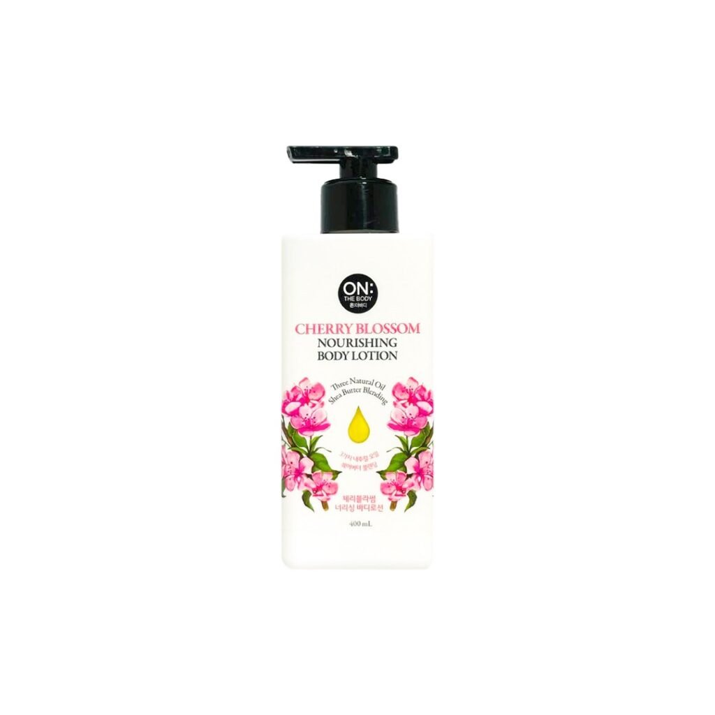 On the body English Iris Nourishing Body Lotion 400 ml – Cherry Blossom - Kbazar Korean Cosmetics Store