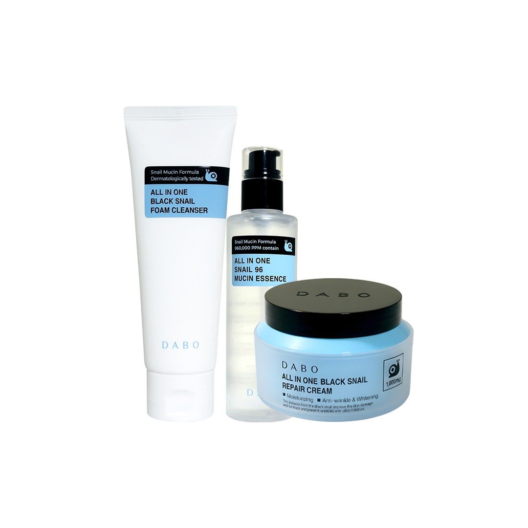 DABO Black Snail Repair & Glow Combo - Kbazar Korean Cosmetics Store