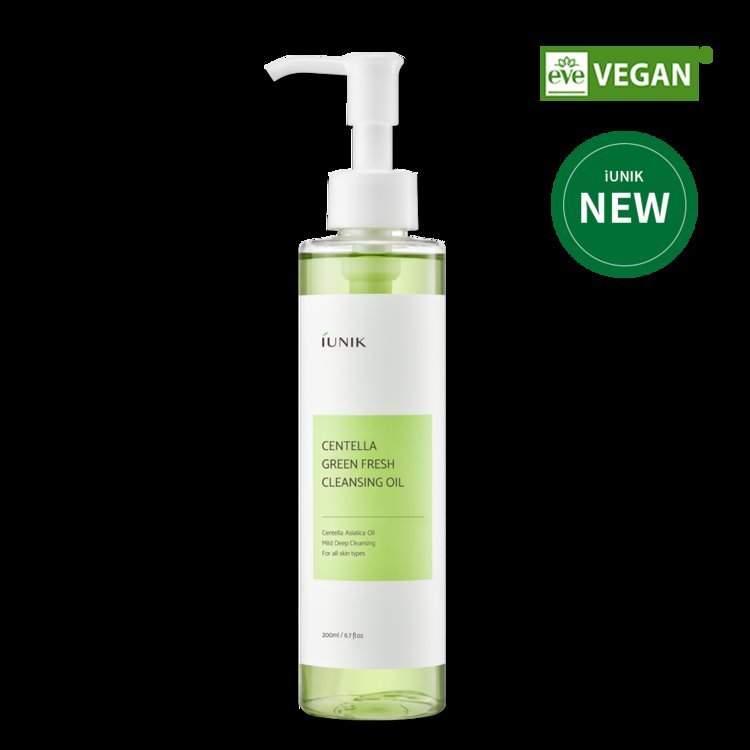 iUNIK Centella Green Fresh Cleansing Oil 200ml - Kbazar Korean Cosmetics Store