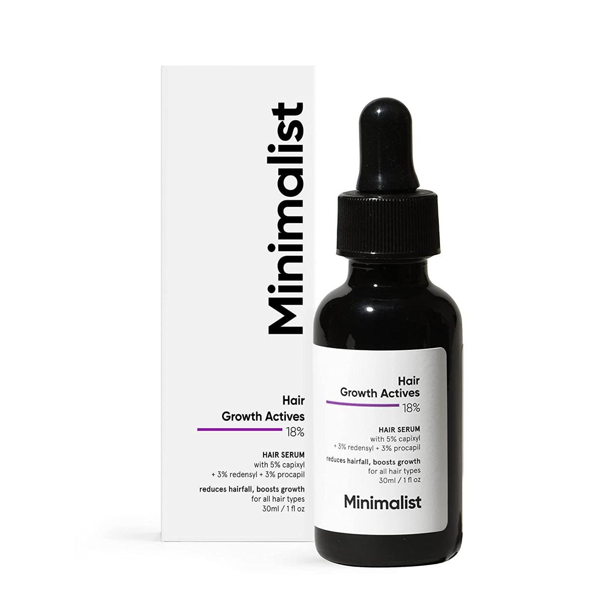 Minimalist Hair Growth Actives 18% hair Serum 30ml - Kbazar Korean Cosmetics Store