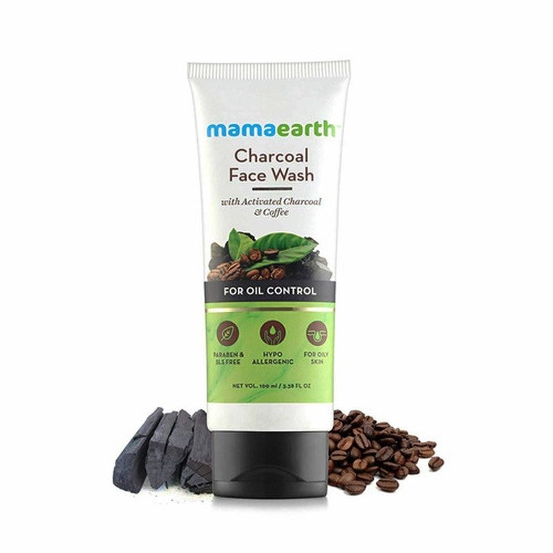 Mamaearth Charcoal Face Wash 100ml - Kbazar - Korean Cosmetics Store