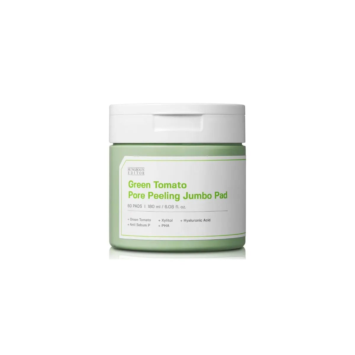 Sungboon Editor Green Tomato Pore Peeling Jumbo Pad 180ml 60ea - Kbazar Korean Cosmetics Store