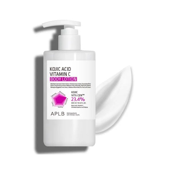 APLB Kojic Acid Vitamin C Body Lotion 300ml - Kbazar Korean Cosmetics Store