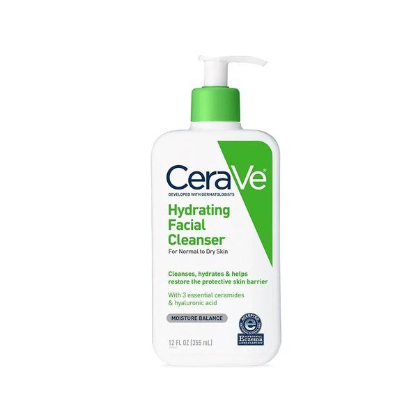 CeraVe Hydrating Cleanser Normal To Dry Skin 355ml (USA Version) - Kbazar Korean Cosmetics Store