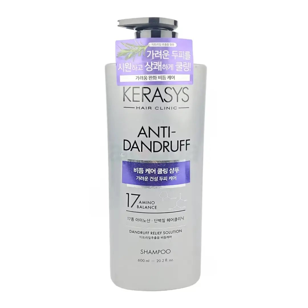 Kerasys Scalp Cooling Anti Dandruff Protein Shampoo 600ml - Kbazar Korean Cosmetics Store