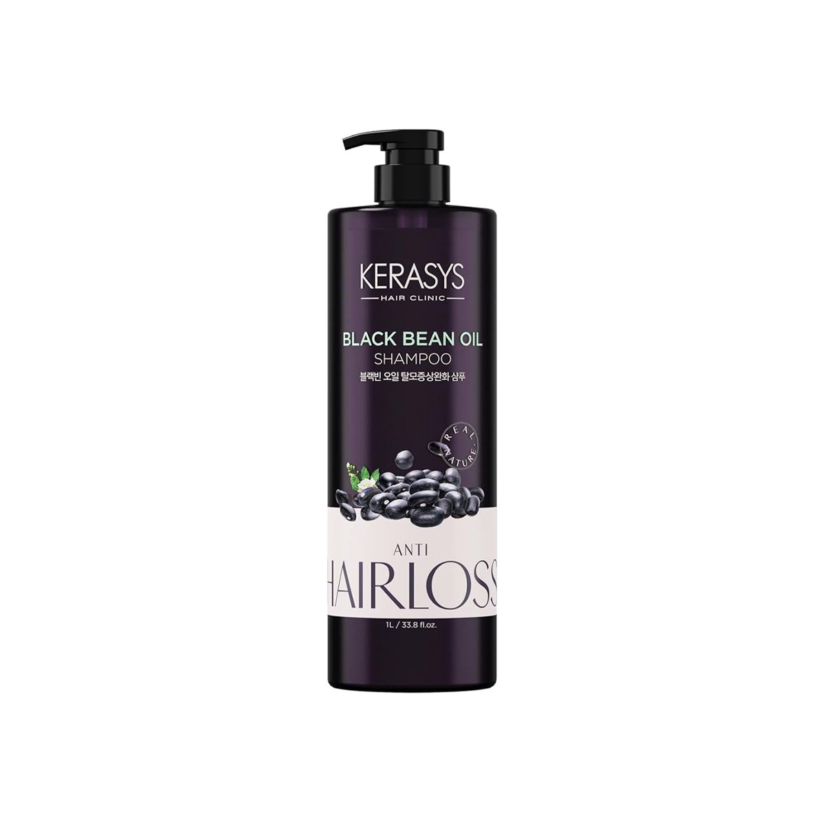 Kerasys Black Bean Oil Shampoo Anti Hair Loss 1000ml - Kbazar Korean Cosmetics Store