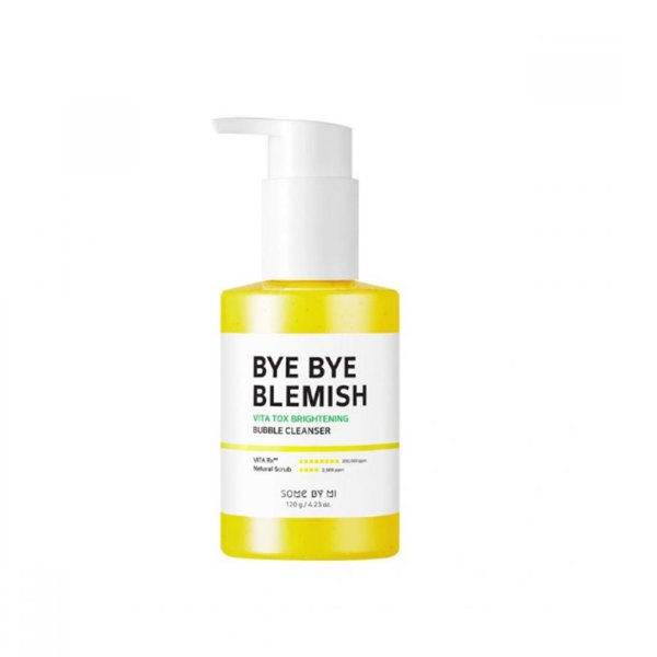Some By Mi Bye Bye Blemish Vita Tox Brightening Bubble Cleanser 120ml - Kbazar - Korean Cosmetics Store