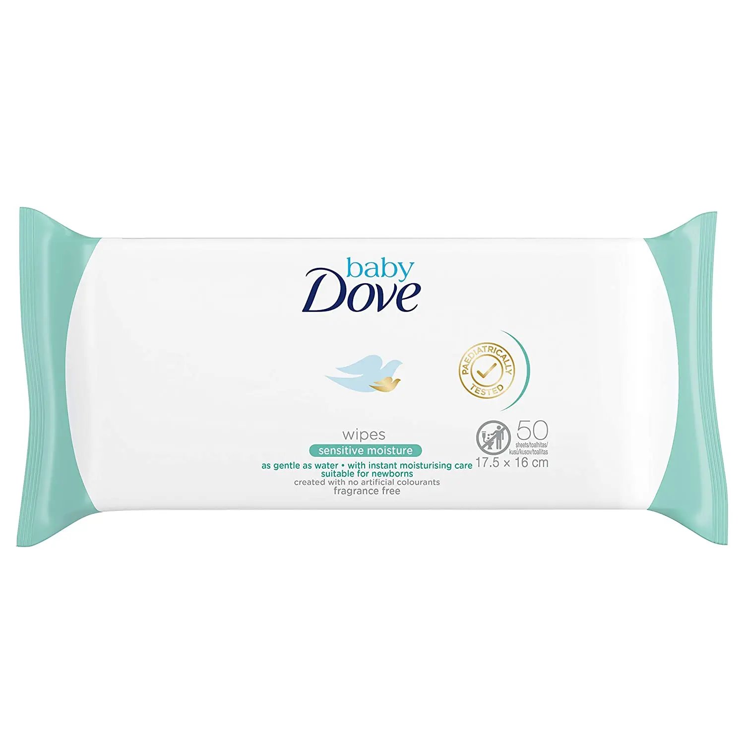 Dove Baby Wipes Sensitive Moisture 50 pcs - Kbazar Korean Cosmetics Store