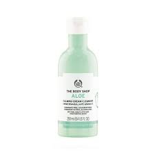 The Body Shop Aloe Calming Cream Facial Cleanser 250ml - Kbazar - Korean Cosmetics Store