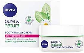Nivea Pure & Natural Soothing Day Cream 50ml - Kbazar Korean Cosmetics Store