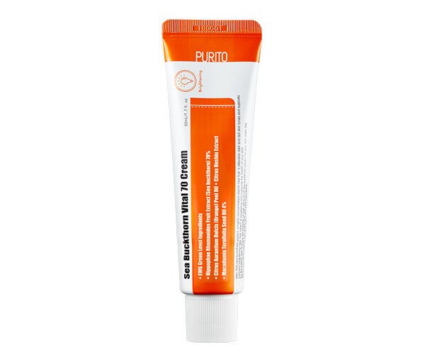 PURITO Sea Buckthorn Vital 70 Cream - Kbazar Korean Cosmetics Store