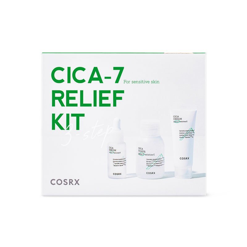 Cosrx CICA-7 Relief Kit 3 Step - Kbazar Korean Cosmetics Store