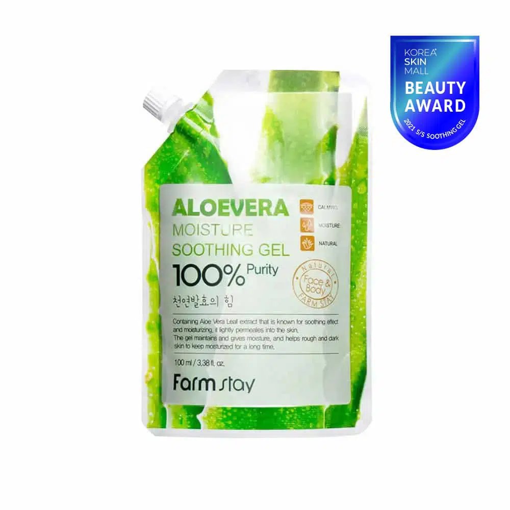 FarmStay Aloe Vera Moisture Soothing Gel - Kbazar - Korean Cosmetics Store
