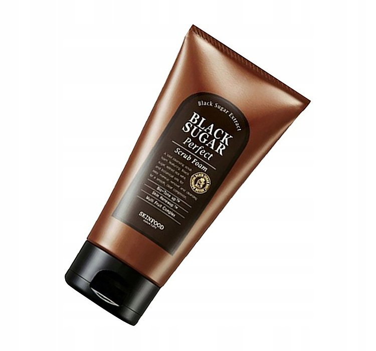 Skinfood Black Sugar Perfect Scrub Foam 180ml - Kbazar - Korean Cosmetics Store