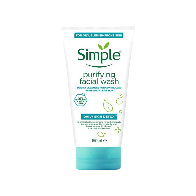 Simple Daily Detox Purifying Face Wash 150ml - Kbazar Korean Cosmetics Store