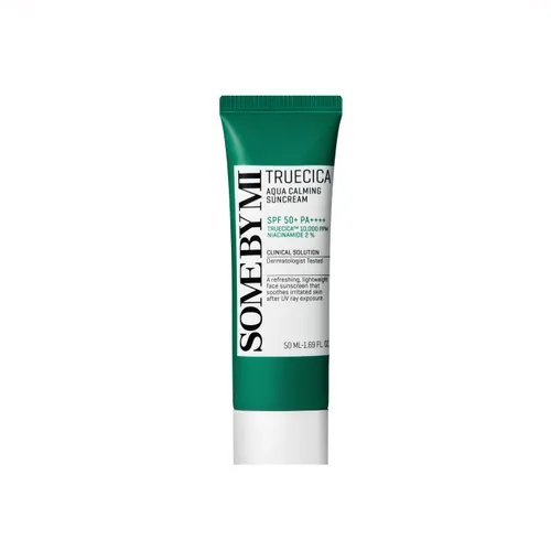 Some By Mi Truecica Aqua Calming Sunscream SPF 50 PA ++++ 50ml - Kbazar - Korean Cosmetics Store