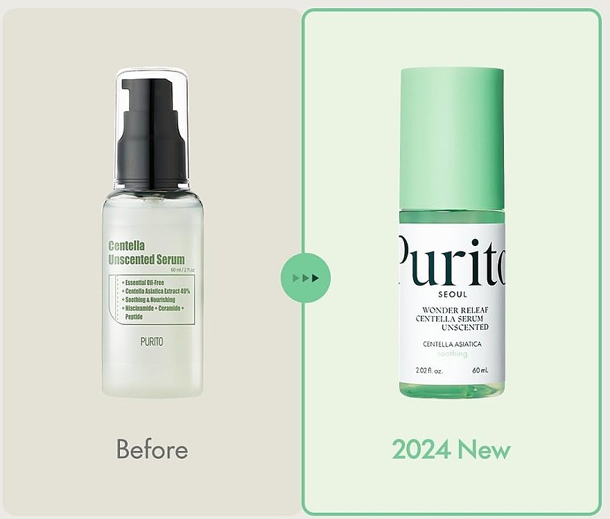PURITO Centella Unscented Serum 60ml - Kbazar Korean Cosmetics Store