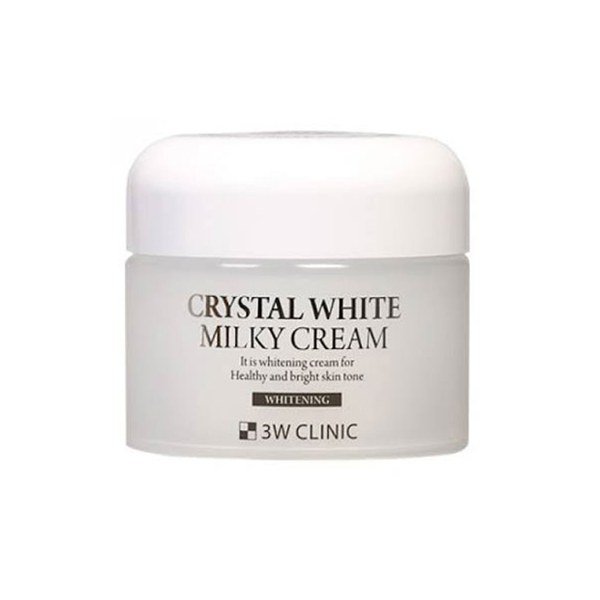 3W Clinic Crystal White Milky Cream 50g - Kbazar Korean Cosmetics Store