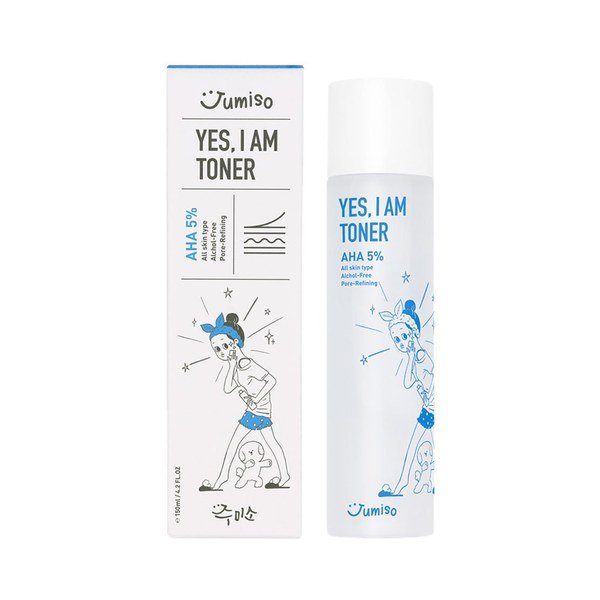 Jumiso Yes I Am Toner AHA 5% 150ml - Kbazar Korean Cosmetics Store