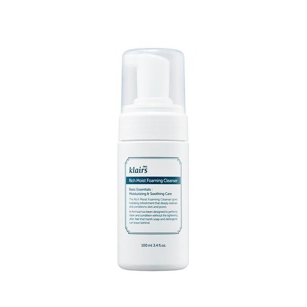 Dear Klairs Rich Moist Foaming Cleanser 100ml - Kbazar - Korean Cosmetics Store