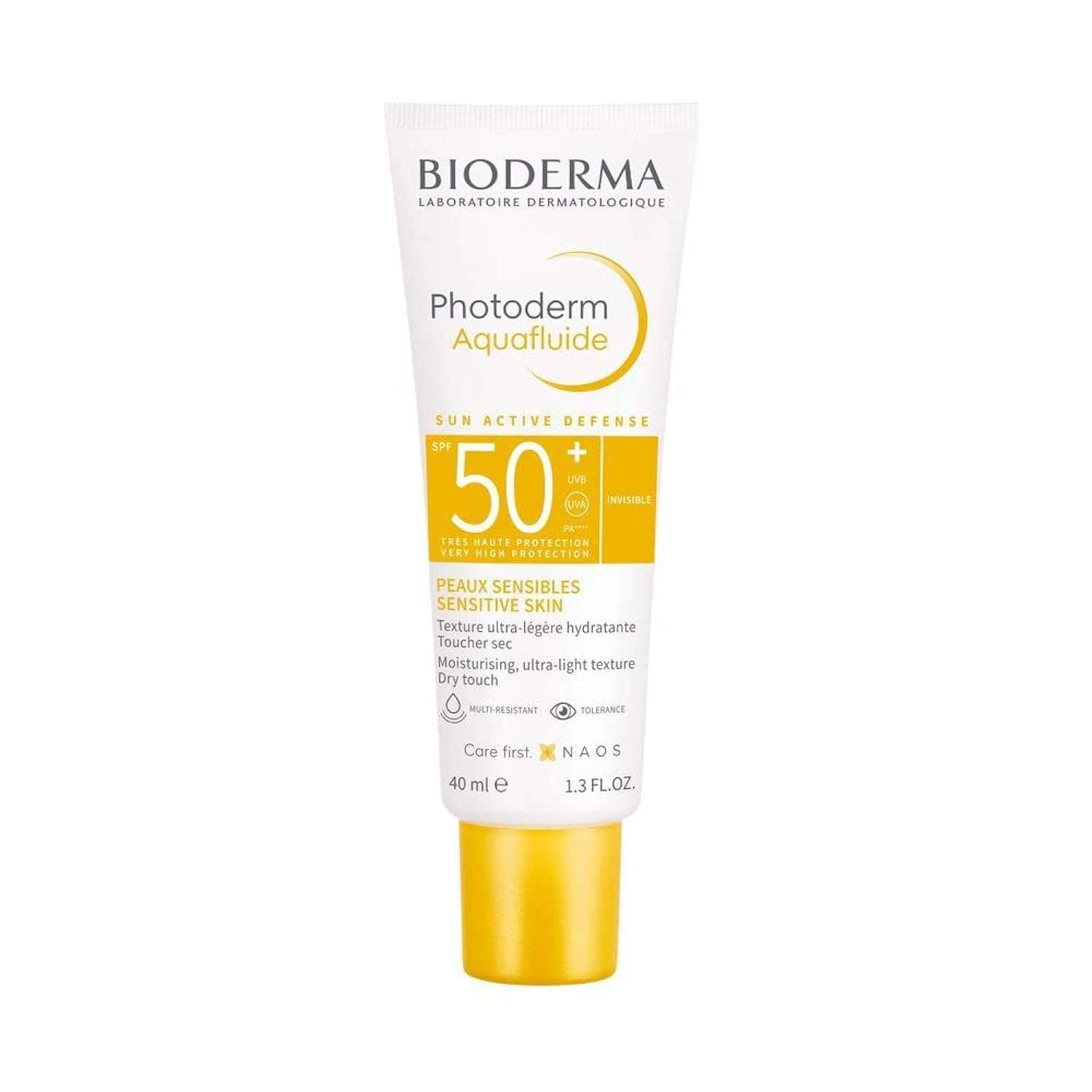 Bioderma Photoderm Aquafluide Sun Active Defense SPF 50+ UVA UVB 40ml - Kbazar - Korean Cosmetics Store