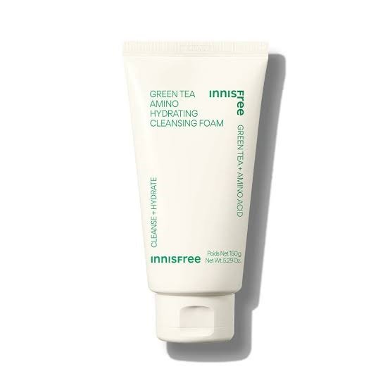 Innisfree Green Tea Amino Hydrating Cleansing Foam 150ml - Kbazar - Korean Cosmetics Store