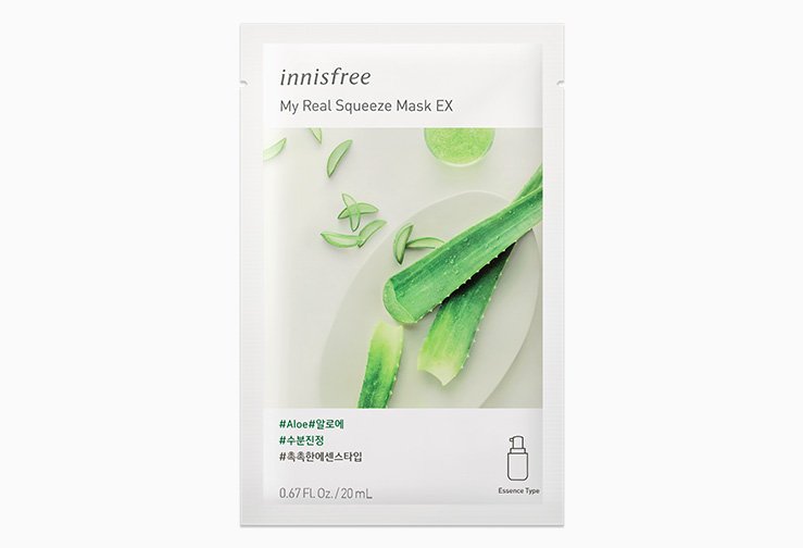 Innisfree My Real Squeeze Mask-Aloe 20ml - Kbazar Korean Cosmetics Store