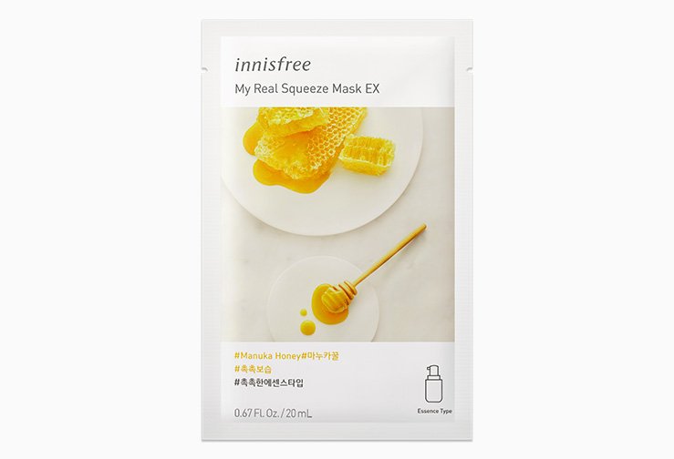 Innisfree My Real Squeeze Mask - Manuka Honey 20ml - Kbazar Korean Cosmetics Store