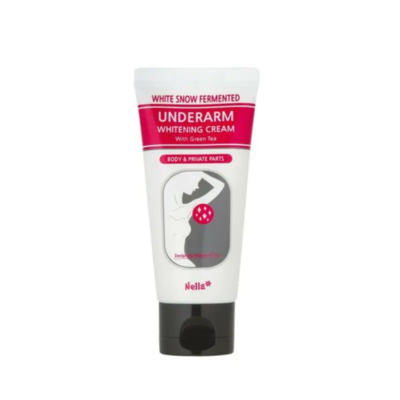 Nella White Snow Fermented Underarm Whitening Cream With Green Tea 50ml - Kbazar Korean Cosmetics Store