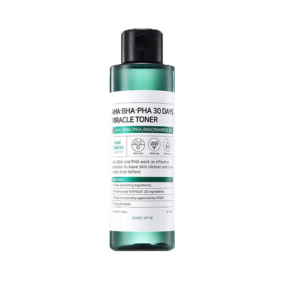 Some by mi AHA-BHA-PHA 30DAYS Miracle Toner 150ml - Kbazar Korean Cosmetics Store