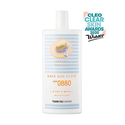 Thank you Farmer Safe Sun Fluid AGE 0880 SPF50+ PA++++ - Kbazar - Korean Cosmetics Store